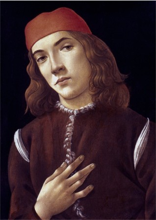 Portrait Of A Youth - Sandro Botticelli painting on canvas